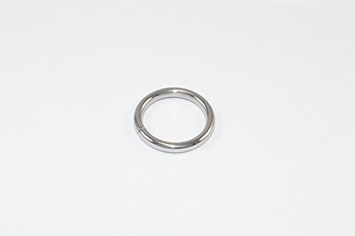 6 x Curtain Drape Pole Rod Rings Chrome Plated Steel ID 16mm - OD 18mm