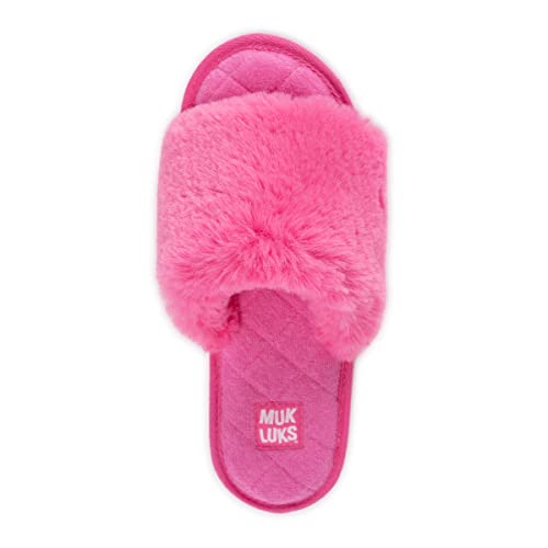 MUK LUKS womens Muk Luks® Women's Sariah Slide Slipper, Azalea Pink, Small US3