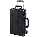 T.Z. Case International CB022 B 22 x 14 x 7-Inch Molded Utility Case with Wheels, Black