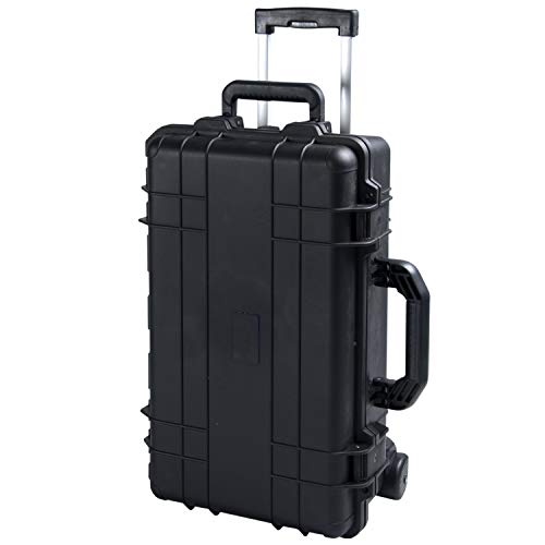 T.Z. Case International CB022 B 22 x 14 x 7-Inch Molded Utility Case with Wheels, Black