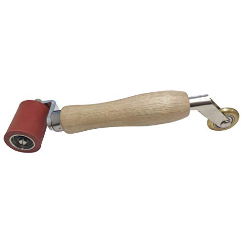 ZJCWORKS Silicone Seam Roller with Brass Penny Roller for PVC/TPO/EPDM Single Ply Roofing and Tape Hot Air Tools Overlap Welding