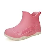 Fuznidqimm Women's Short Rain Boots Comfortable...