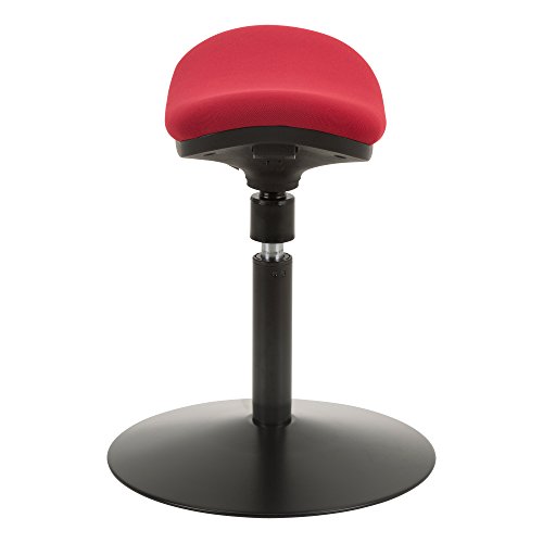 Image of Norwood Commercial Furniture NOR-NIL1715F-RD-SO Active Stool W /Adjustable Height Pivot Saddle Seat, Red