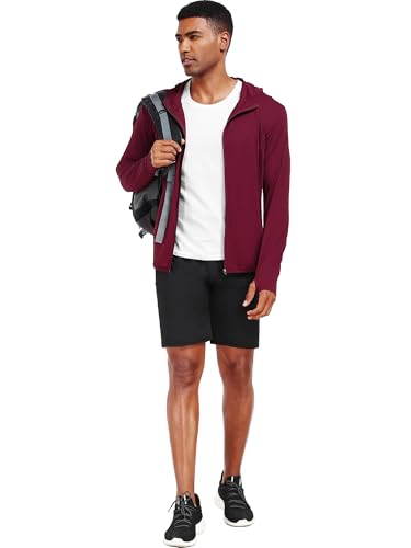 NELEUS Men's Workout Fishing Shirts UPF 50+ Light Jacket Full Zip Sun Protection Long Sleeve Hoodie for Men Hiking3