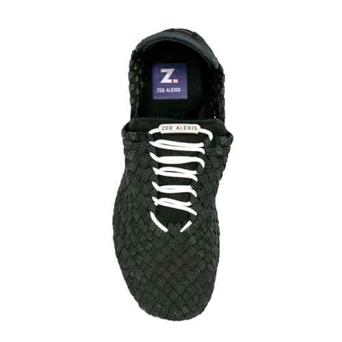 Image of Zee Alexis Women's Danielle Sneakers | Breathable Lightweight Flexible Casual Comfortable Slip-On No-Tie Elastic Laces Woven Shoes