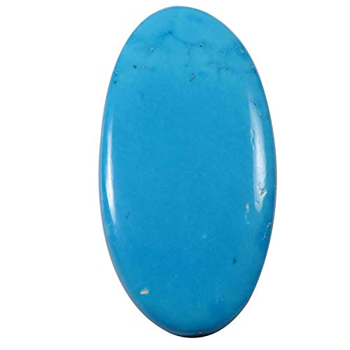 Magnésite cabochon turquoise 36,45 carats Qu27-B09HMJM5-DNM pour sertissage et bague