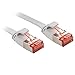 Price comparison product image Lindy 47550 Ethernet Network Patch Cable Cat.6 U/FTP - Grey gray 1 m