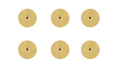 Set of 6 1/2" x 1/8" Rotary Felt Polishing Discs Jewelry Polishing Cleaning Tool