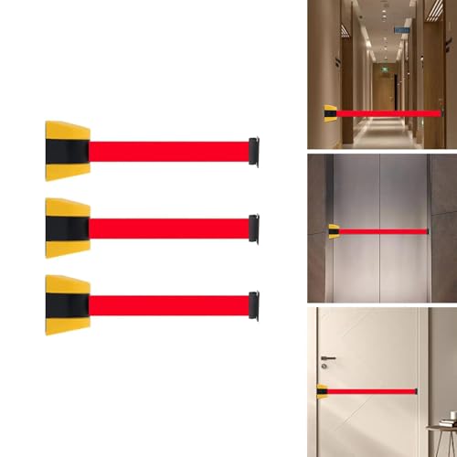 Ceinture rétractable à fixation murale pour bloquer les accès interdits - 5