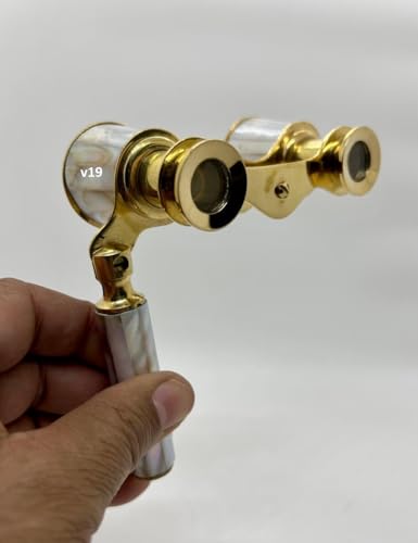 Binoculares Ópera Vintage con Estuche de Cuero miniatura 6