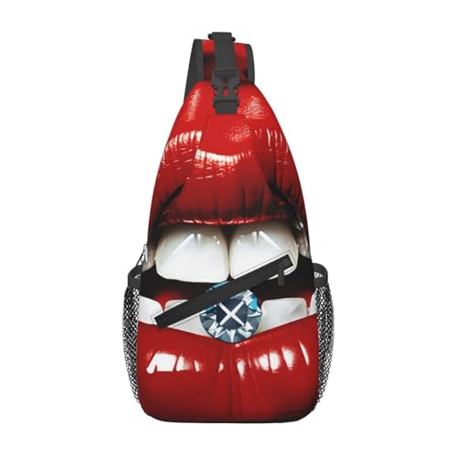 Bolso tipo sling unisex color negro con diseño cartoon