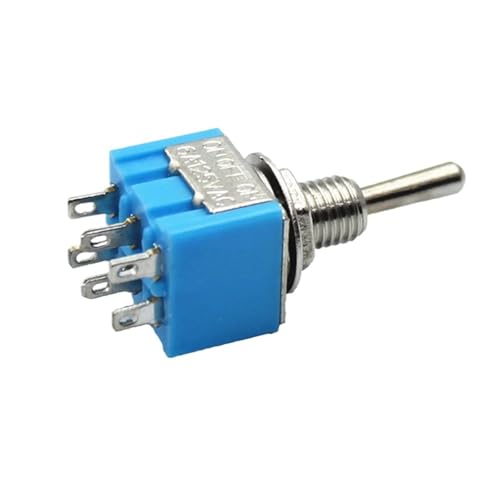 Interruptor de palanca ON-OFF-ON de 6 pines para modelismo y paneles de simulación 5