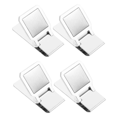 NOLITOY 2sets Men's Clip Set Metal Fixing Clamp Stylish Wallet Accessory 2pcs*2