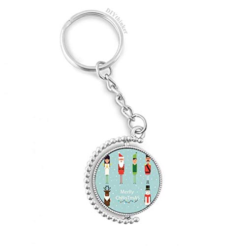 Llavero de Navidad con diseño abstracto para regalar estas fiestas