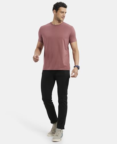 Image of Jockey IM21 Men's Super Combed Supima Cotton Solid Round Neck Half Sleeve T-Shirt