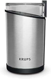 Krups Fast Touch GX204D elektryczny młynek do kawy ze stali nierdzewnej o mocy 200 W, pojemność 75 gramów, kolor czarny