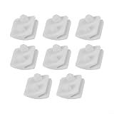 8er Set AXV014SP Schwimmbadstaubsauger Ersatzschuhe für Hayward und für Aqua Critter, Pod Schuhe aus PP für Santoprene Gleitschuhe, weißes Zubehör zur Reparatur von