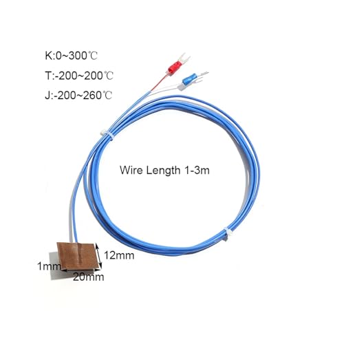Thermocouple de surface J type patch avec câble de 1m pour mesure de température précise
