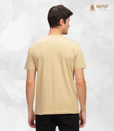 Image of Men T Shirt Cotton Round Neck | Solid Cotton Tee Half Sleeve | Breathable Casual T Shirt for Men | Stylish Round Neck Casual Wear | 12 Colors