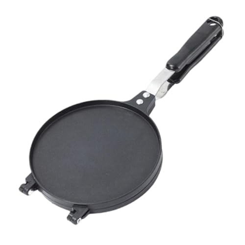 AFXGUSD Máquina para hacer gofres, crepes, sartén para tortillas, aluminio, mango ergonómico, ideal para rollitos de primavera crujientes, conos de helado y crepes. Utensilio, multicolor, S