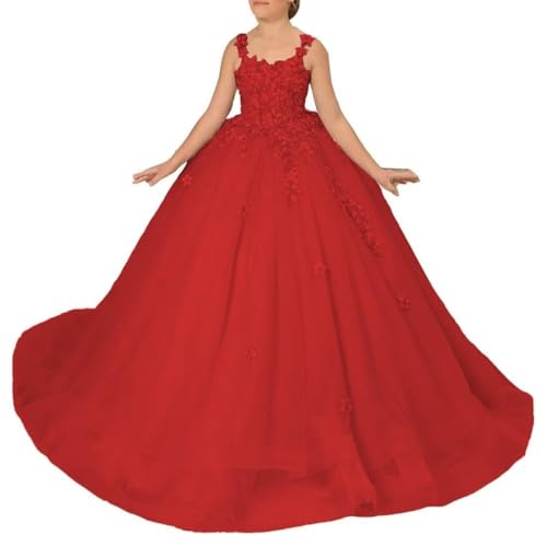 Flower Girl Dress for Wedding Princess First Communion Formal Dress Tulle Puffy Pageant Ball Gown