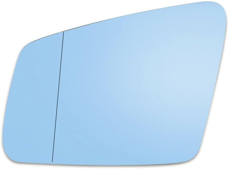 Riloer Left/Right Rearview Mirror Glass, Heating Door Wing Side Mirror Glass, Compatible with Mercedes-Benz C180 C250 C300 D350 E200 E300 2010-2013; E250 E350 2011-2013; E550 2012-2012, Blue (L)