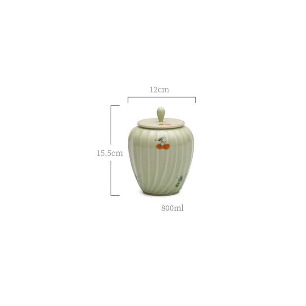 Contenitore per Barattoli Barattolo in ceramica for tè sfuso Barattolo sigillato for cereali da caffè for uso domestico Barattolo for spezie da cucina Barattolo in ceramica con coperchio Barattoli Por