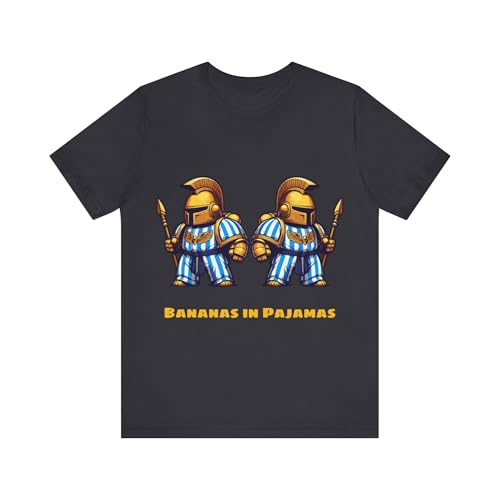 Bananas in Pajamas Custodes Edition Unisex Tee Shirt in Sizes Small to 3XL Loyalist Space Marine