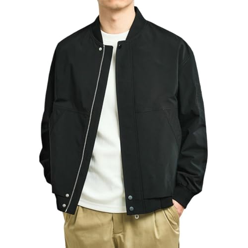 Veste col baseball homme au design épuré, des finitions soignées pour l'élégance d'automne