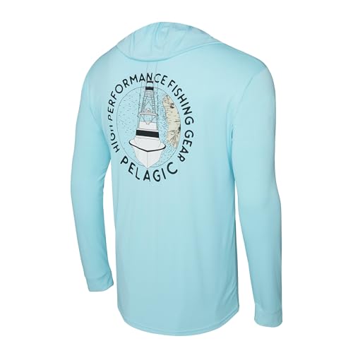 PELAGIC Apparel Men's Aquatek High Tower Hooded Fishing Shirt