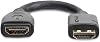 Cable Extensor HDMI 2.0 StarTech 6in, 4K 60Hz, Macho a Hembra | Cable de Alta Velocidad para Ahorrar Puerto HDMI, Cable de Extensión HDMI, HD2MF6INL, Cable Extensor HDMI 2.0 de Alta Velocidad 4K 60Hz con Ethernet 6