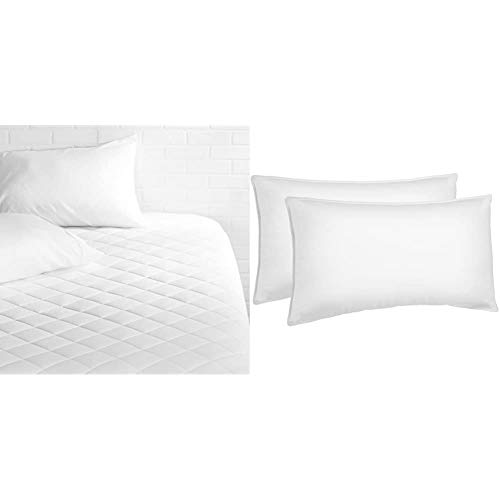 Amazon Basics Goose Down Alternative Mattress Topper Pad With Cotton Shell Twin From Amazon Accuweather Shop