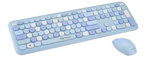 Clavier sans fil ultra fin grand format au design sweets blue unique