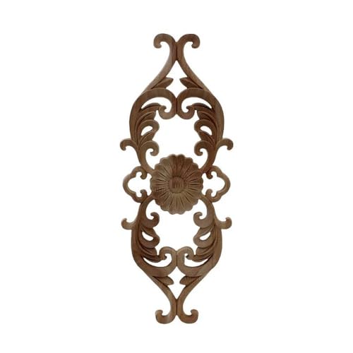 Figurine sculptée de fleurs en bois pour masquer les défauts de meuble - 2