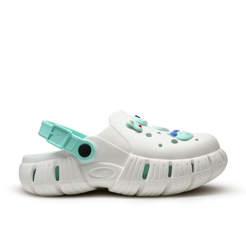Image of ASIAN INDIGO-10 Stylish Women Clogs | Ultra-Light, Breathable & Comfortable Slip-Ons with Cute 3D Stickers