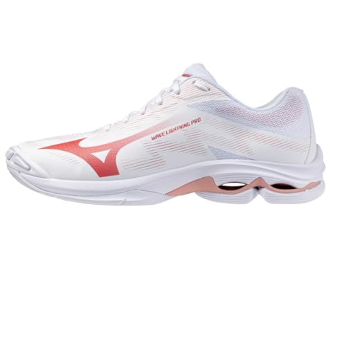 Mizuno Chaussures Indoor Femme Wave Lightning Pro Femme Tissu Blanc
