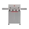 Monument Grills 4 Burner Stainless Steel Propane Mesa 2 Gas Grill, 500°F in 5 Mins, 525 sq.in, 37,000 BTU, with Broil Zone, Foldable Side Shelves, Knob Controls, Built in Thermometer, Mesa II 410BZ