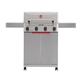 Monument Grills 4 Burner Stainless Steel Propane Mesa 2 Gas Grill, 500°F in 5 Mins, 525 sq.in, 37,000 BTU, with Broil Zone, Foldable Side Shelves, Knob Controls, Built in Thermometer, Mesa II 410BZ
