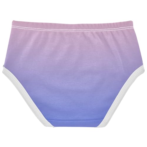 Blush Pink Royal Blue Gradient Girl Panties Cute Girls Underwear Toddler Cotton Animal Briefs Underpants 2t2