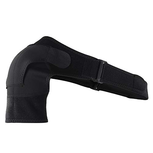 Qukaim Protector de brazo para cinturón de hombro, almohadilla de hombro, protector de brazo deportivo, cinturón de hombro único para unisex, ajuste ajustable para levantamiento de pesas y