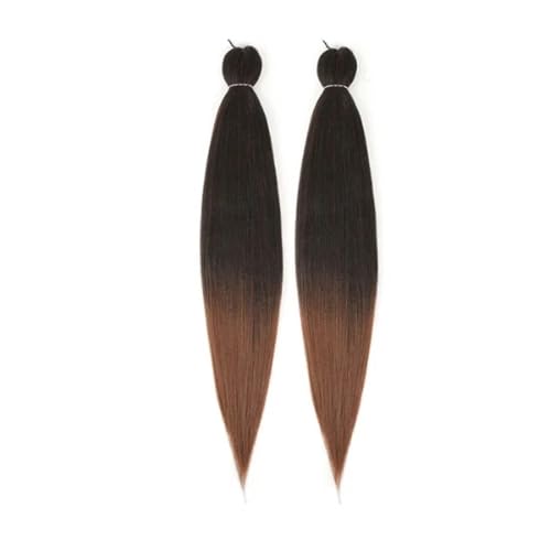 Extensión de cabello trenzado preestirado largo, 2 uds., trenzas Jumbo de 30 ', pelos sintéticos rectos Yaki(1B-30,8Pcs/Lot)