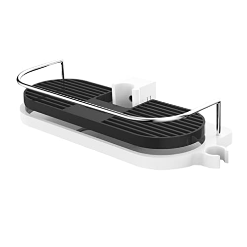 Alipis rejilla para plato de ducha de baño ducha de mano cabezal de ducha ablandador de agua alfombra de baño ducha portátil almacenaje baño almacenamiento baño soporte de ducha elevable
