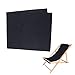 PandaHall Tessuto di Ricambio per Sedia, 113x43 cm Sedia A Sdraio Panno Lungo Sedia da Spiaggia Panno Sedia Pieghevole Nero Oxford Tela Sedia Accessori per Sdraio Piscina Prendere Il Sole Giardino