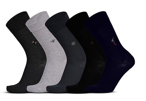 RC. ROYAL CLASS Men's Calf Length Formal/Business/Casual Solid Pl...