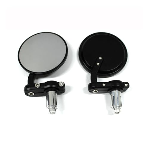 Espejos retrovisores de manillar de 7/8 pulgadas redondos y plegables para moto Cafe Racer 5