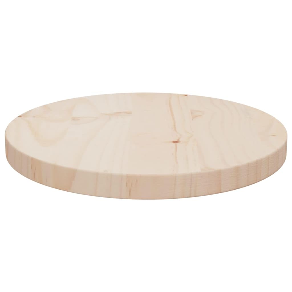 Piano in legno per scrivania rotonda, piastra di protezione, tavoli da pranzo, caffè o giardino, design moderno, facile da pulire, marrone, 30 x 2,5 cm