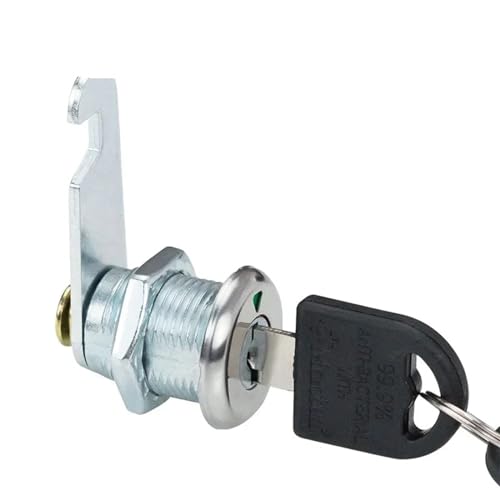 Serrure de classeur MA118 à came cylindre en fer avec écrou 16mm - 5
