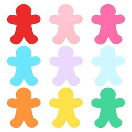 Papier Cartonné 230 g/m² PATIKIL 180pcs en Forme de Personnes