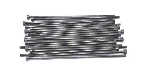 Image of iexcell 20 Pcs M4 x 130mm Partially Threaded Thread Pitch 0.7 mm Alloy Steel 12.9 Grade Hex Socket Head Cap Screws Bolts Kit, Black Oxide Finish