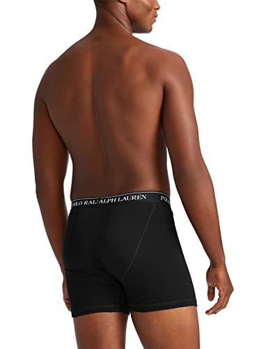 POLO RALPH LAUREN mens Classic Fit Cotton Boxer Briefs, Trunks & Long Leg Available, 3-pack3